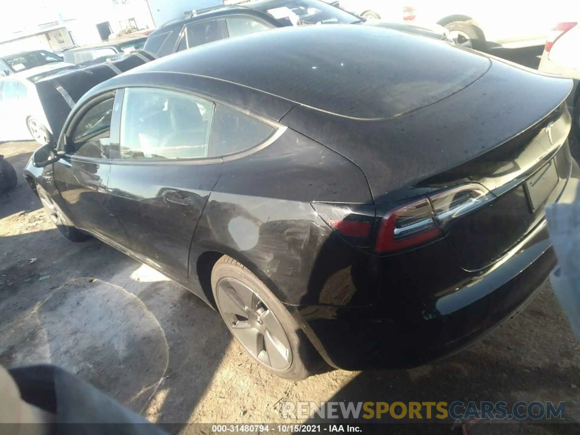 3 Photograph of a damaged car 5YJ3E1EAXMF027090 TESLA MODEL 3 2021