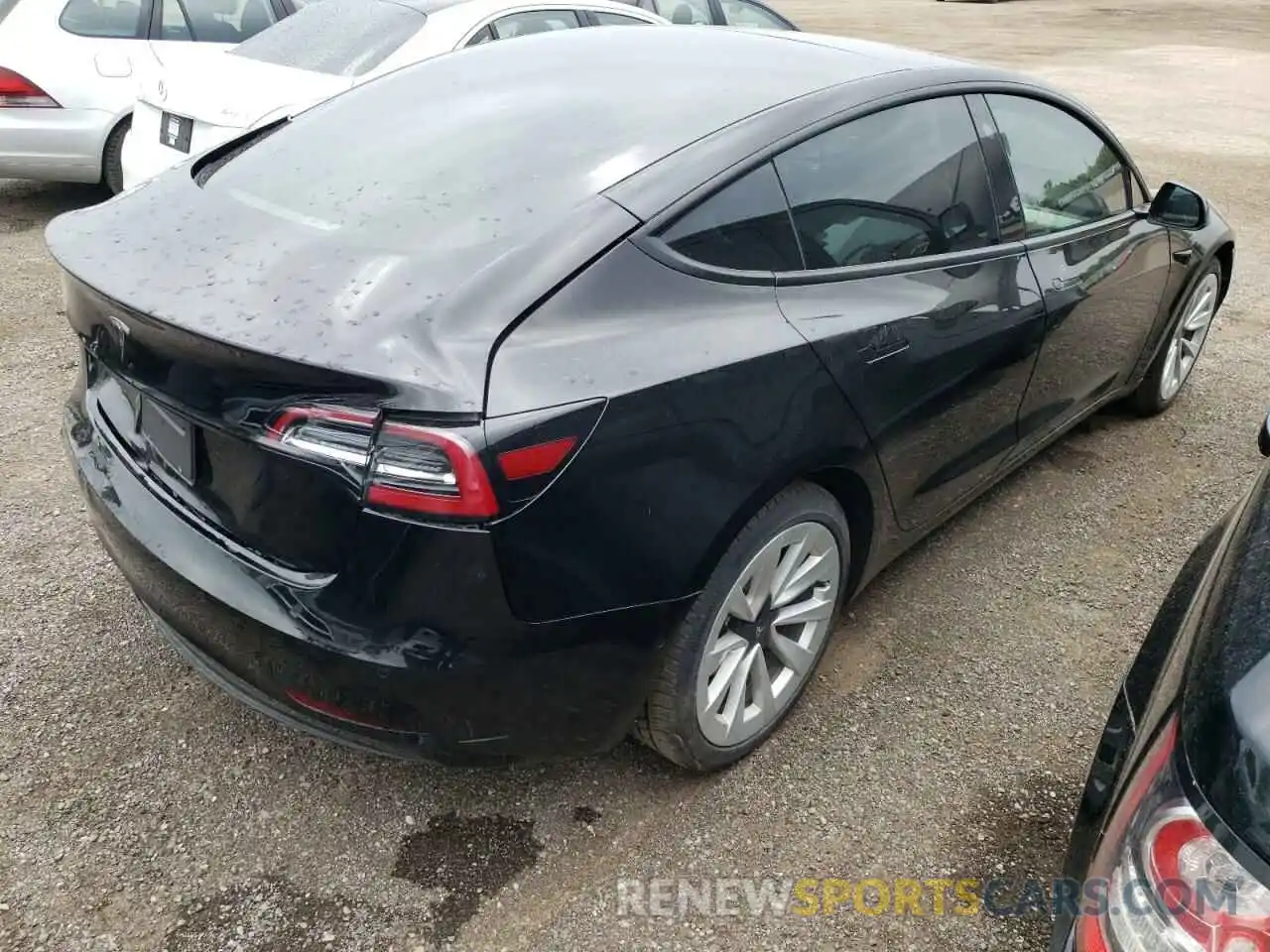 4 Фотография поврежденного автомобиля 5YJ3E1EAXMF032063 TESLA MODEL 3 2021