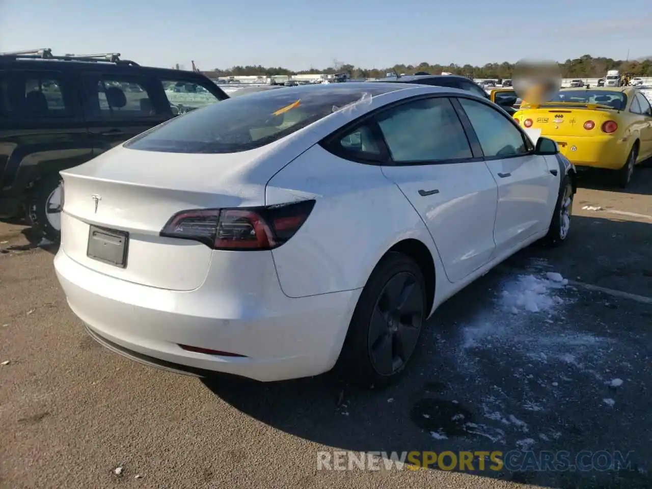 4 Фотография поврежденного автомобиля 5YJ3E1EAXMF042642 TESLA MODEL 3 2021