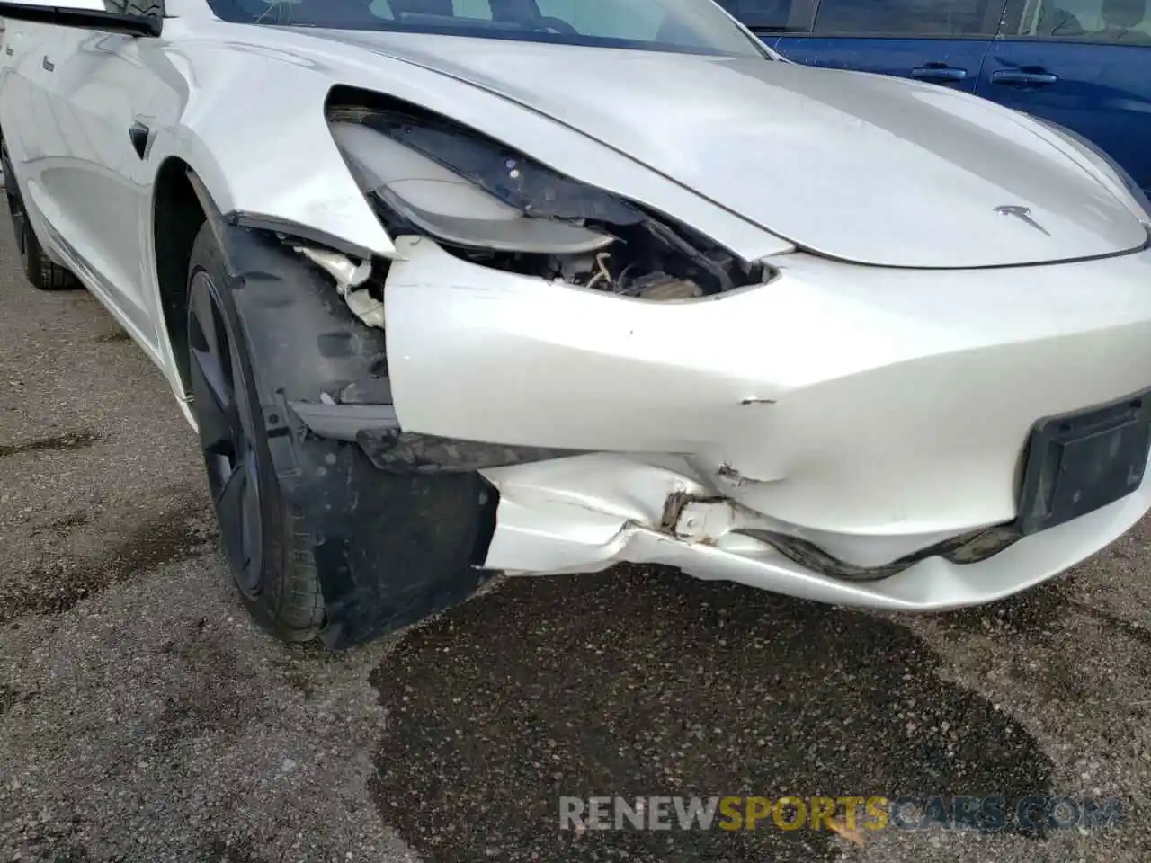 9 Photograph of a damaged car 5YJ3E1EAXMF045458 TESLA MODEL 3 2021