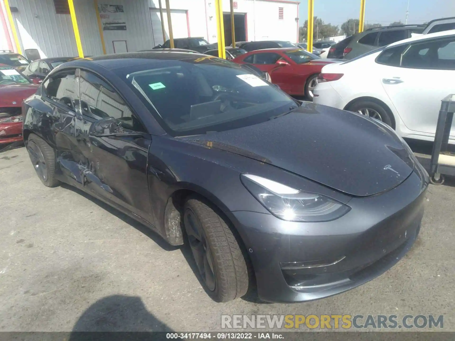 1 Photograph of a damaged car 5YJ3E1EAXMF068397 TESLA MODEL 3 2021