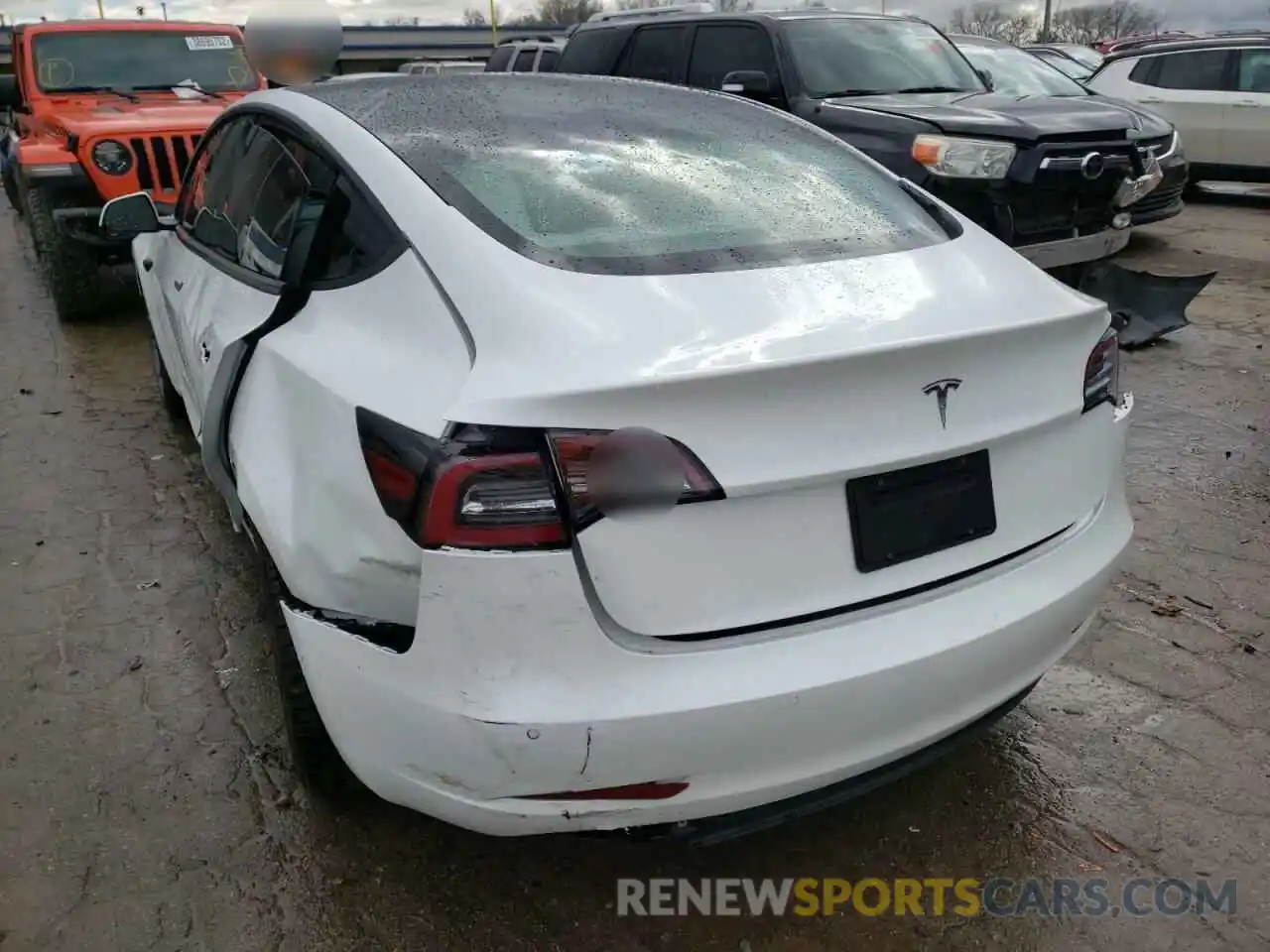 3 Photograph of a damaged car 5YJ3E1EAXMF082820 TESLA MODEL 3 2021