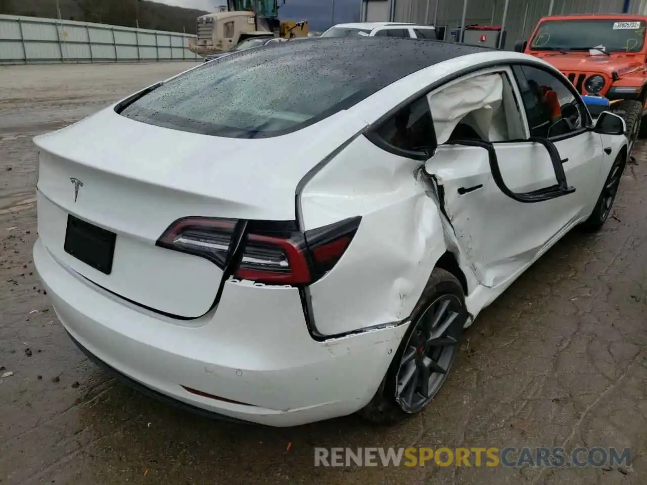 9 Photograph of a damaged car 5YJ3E1EAXMF082820 TESLA MODEL 3 2021