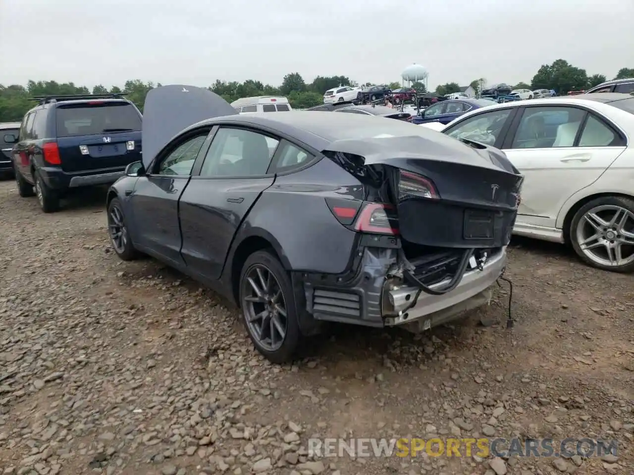 3 Photograph of a damaged car 5YJ3E1EAXMF086351 TESLA MODEL 3 2021