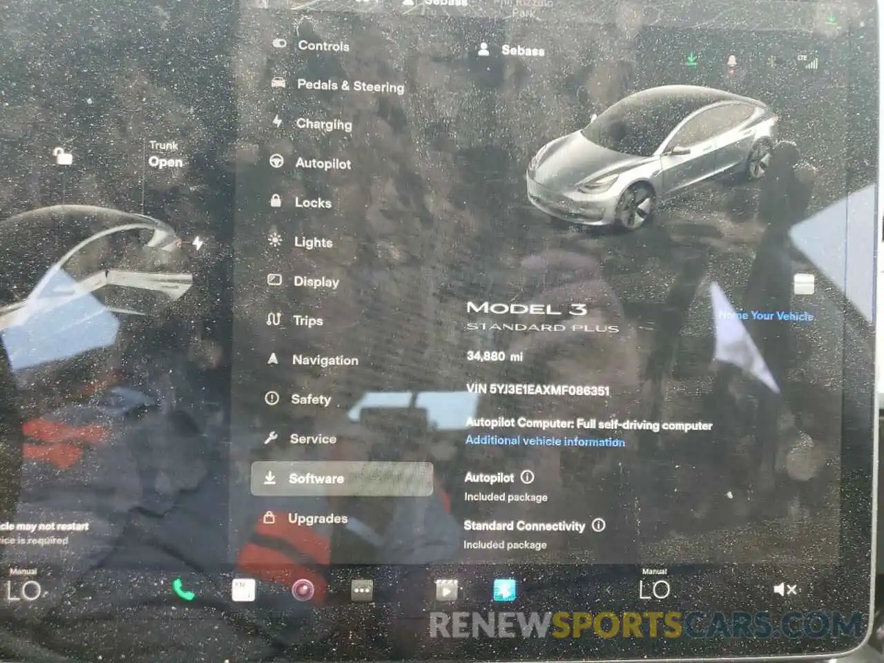 8 Фотография поврежденного автомобиля 5YJ3E1EAXMF086351 TESLA MODEL 3 2021