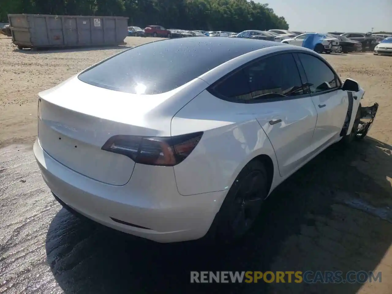 4 Фотография поврежденного автомобиля 5YJ3E1EAXMF086687 TESLA MODEL 3 2021