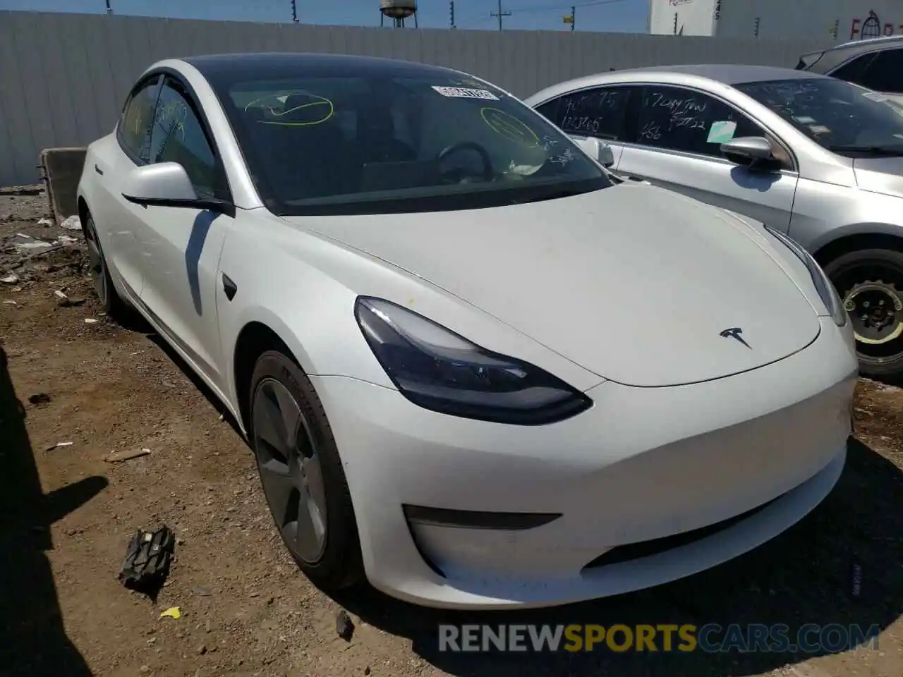 1 Фотография поврежденного автомобиля 5YJ3E1EAXMF089296 TESLA MODEL 3 2021