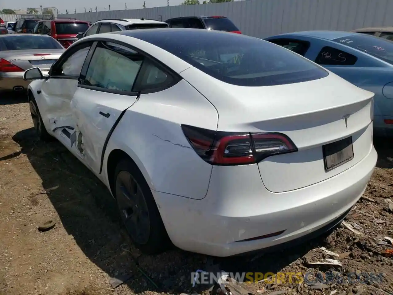 3 Photograph of a damaged car 5YJ3E1EAXMF089296 TESLA MODEL 3 2021