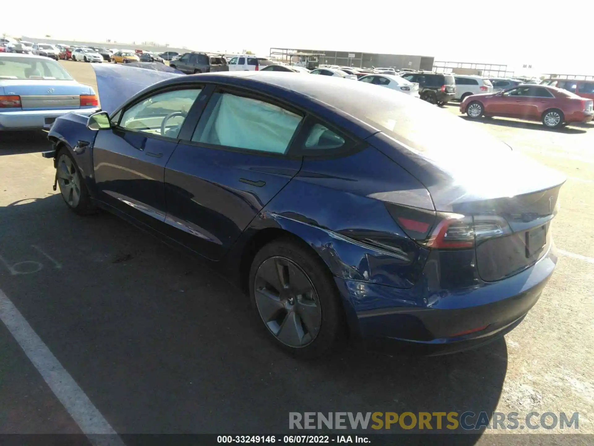 3 Photograph of a damaged car 5YJ3E1EAXMF090125 TESLA MODEL 3 2021