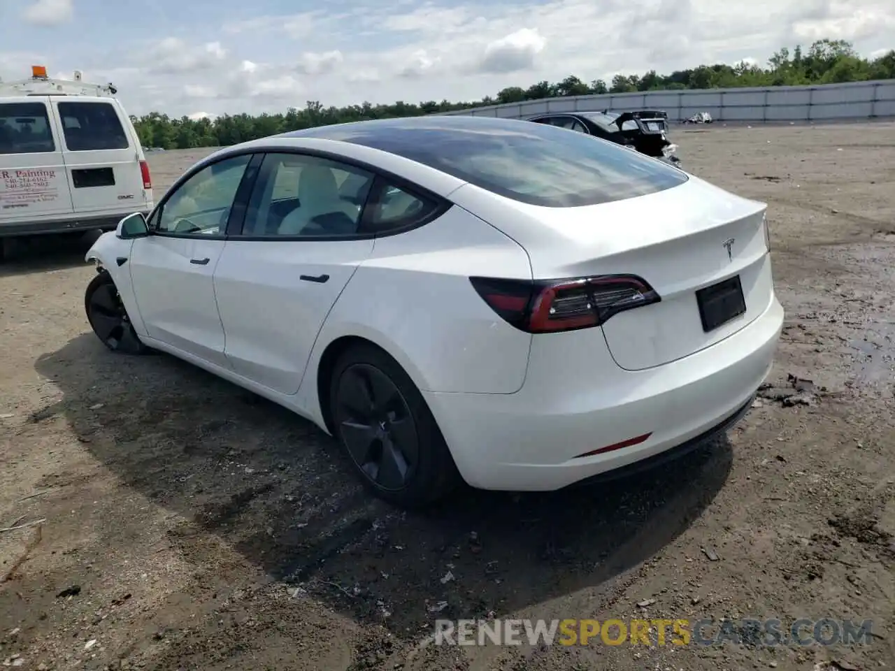 3 Photograph of a damaged car 5YJ3E1EAXMF099410 TESLA MODEL 3 2021