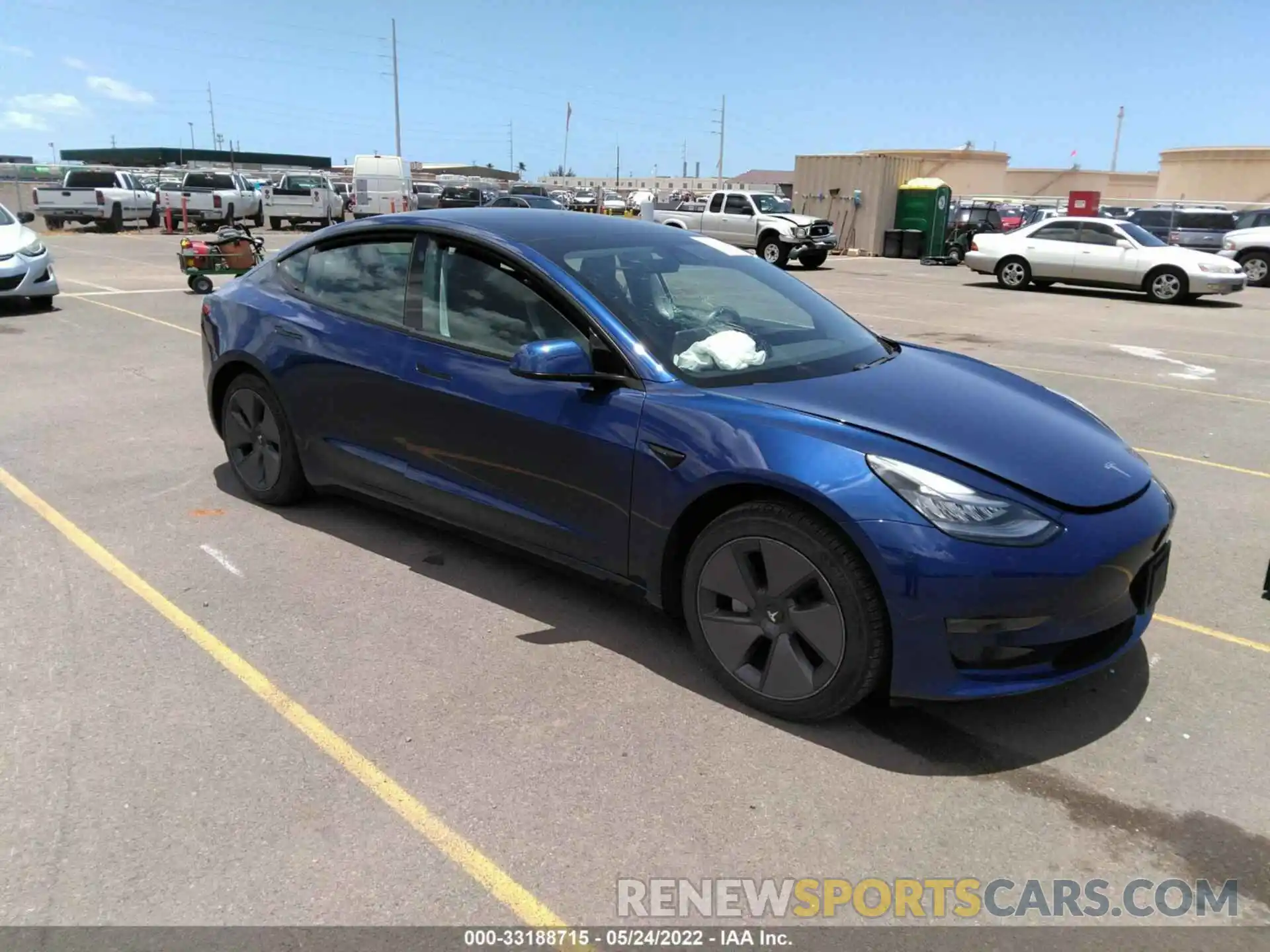 1 Photograph of a damaged car 5YJ3E1EAXMF850537 TESLA MODEL 3 2021