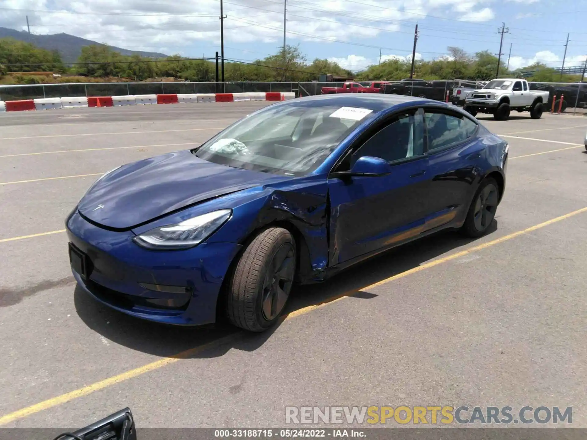 2 Photograph of a damaged car 5YJ3E1EAXMF850537 TESLA MODEL 3 2021