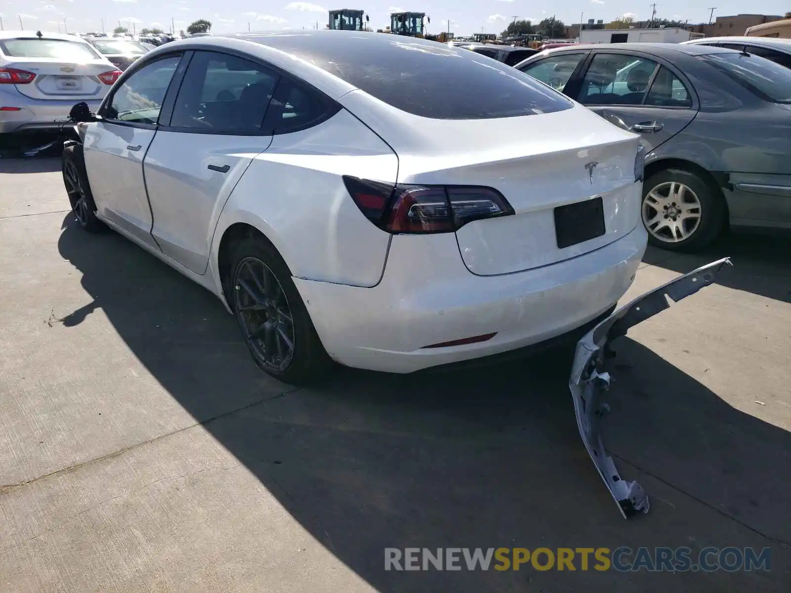 3 Photograph of a damaged car 5YJ3E1EAXMF853745 TESLA MODEL 3 2021