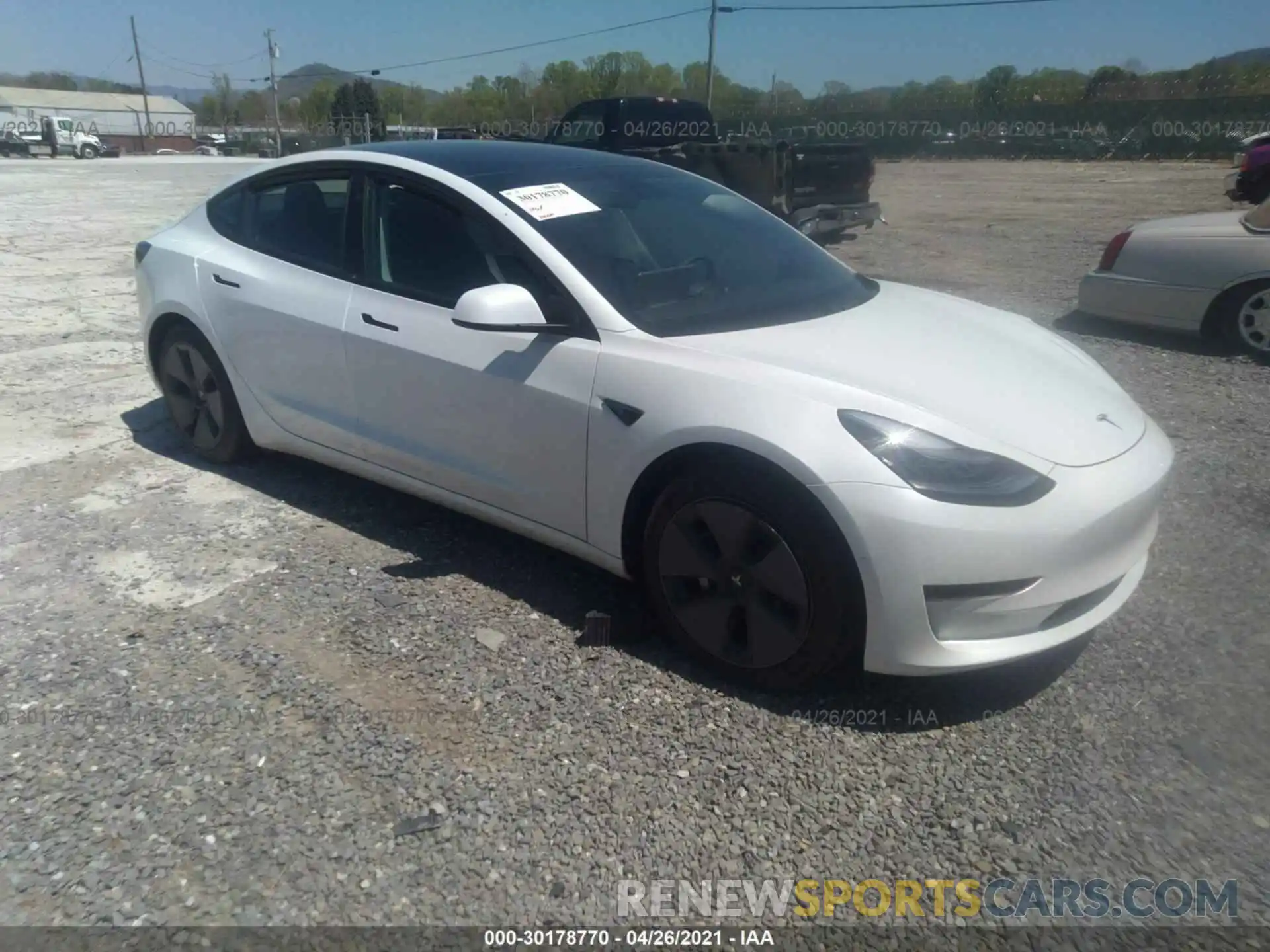 1 Photograph of a damaged car 5YJ3E1EAXMF854314 TESLA MODEL 3 2021