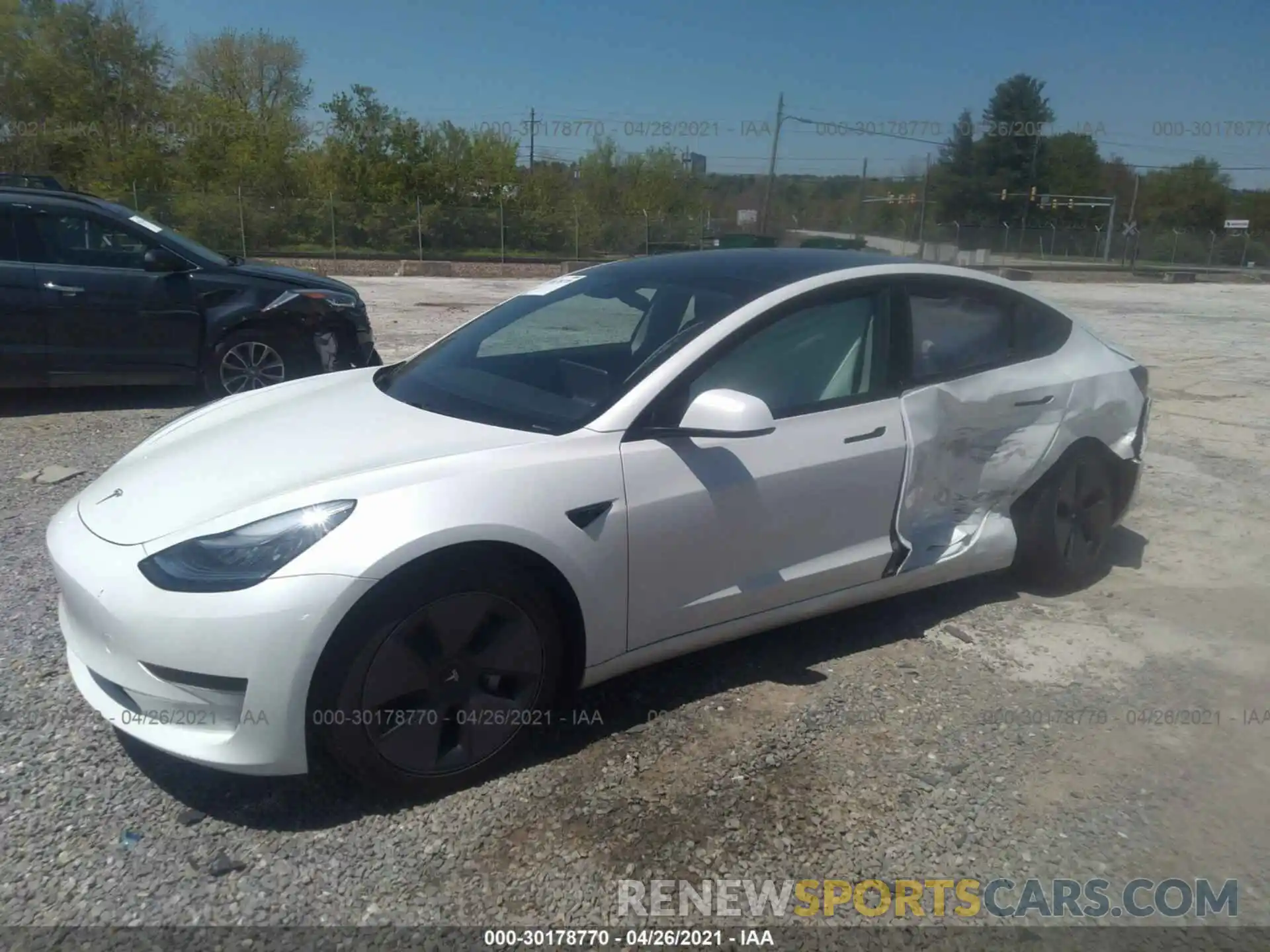 2 Фотография поврежденного автомобиля 5YJ3E1EAXMF854314 TESLA MODEL 3 2021