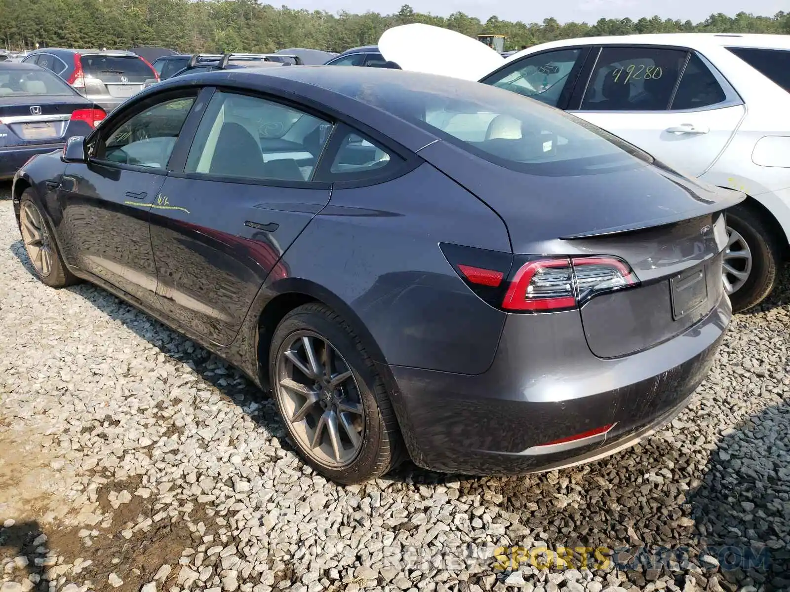 3 Photograph of a damaged car 5YJ3E1EAXMF854376 TESLA MODEL 3 2021