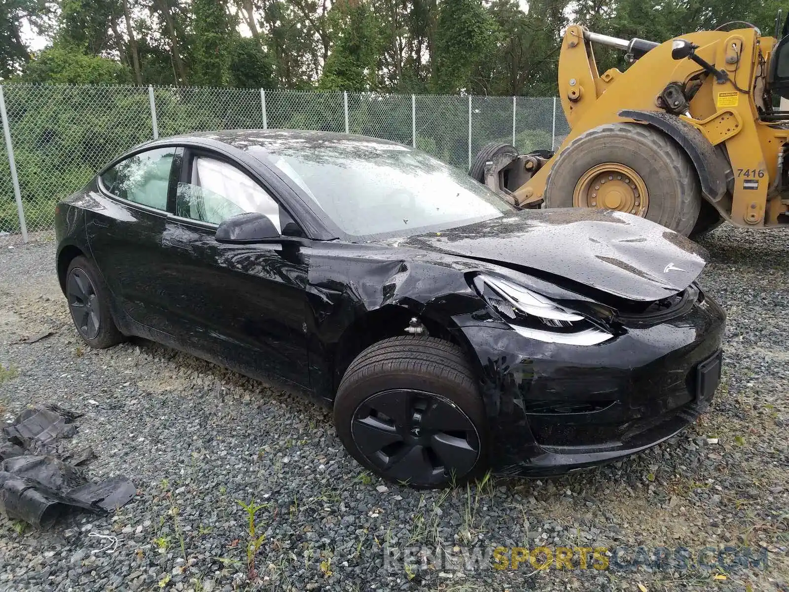 1 Photograph of a damaged car 5YJ3E1EAXMF854443 TESLA MODEL 3 2021