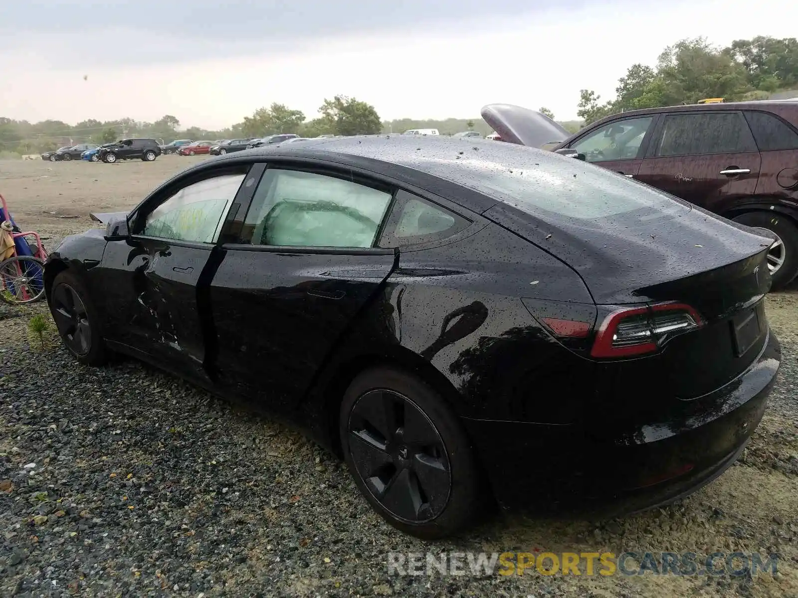 3 Photograph of a damaged car 5YJ3E1EAXMF854443 TESLA MODEL 3 2021