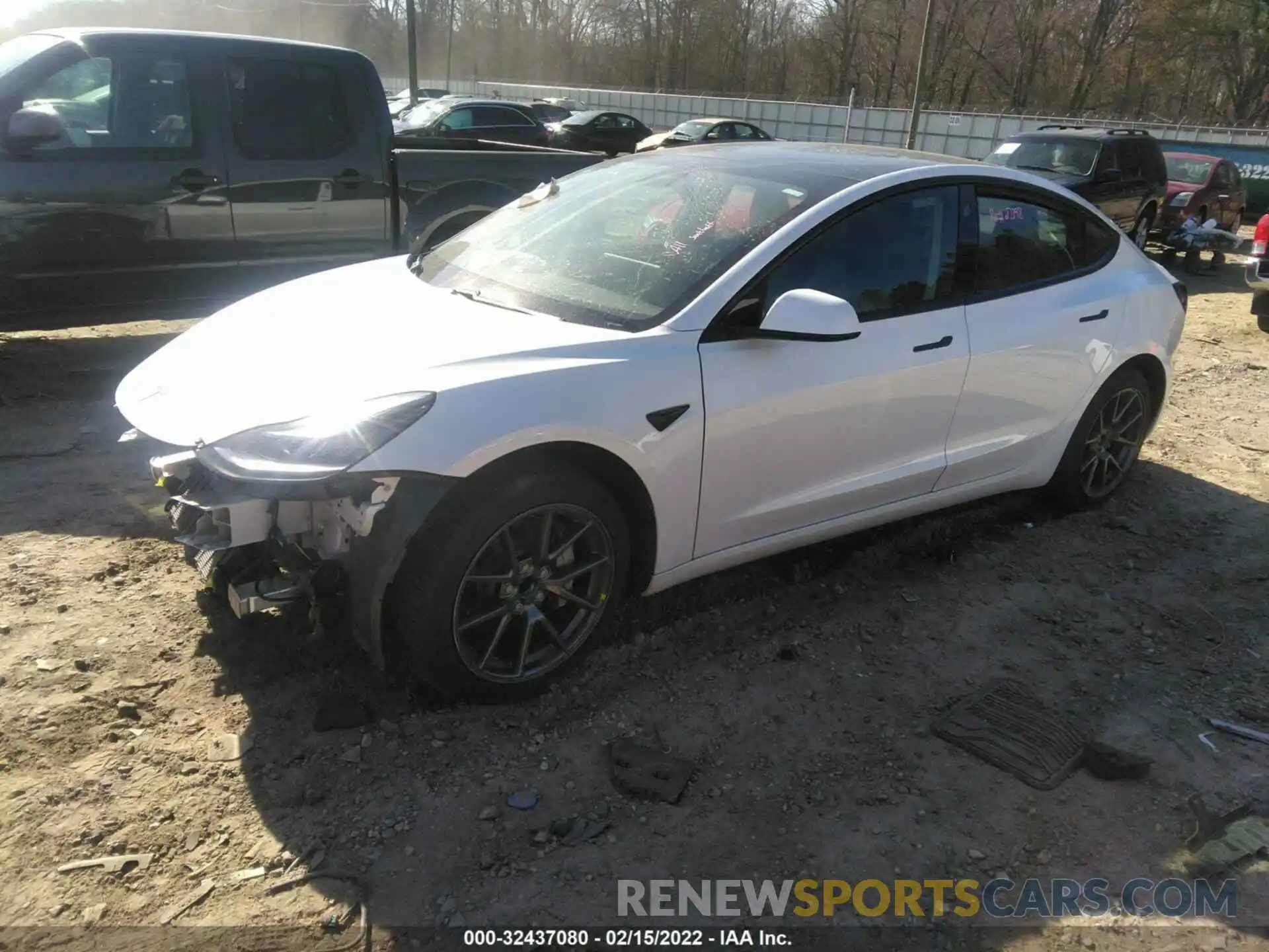 2 Photograph of a damaged car 5YJ3E1EAXMF854751 TESLA MODEL 3 2021