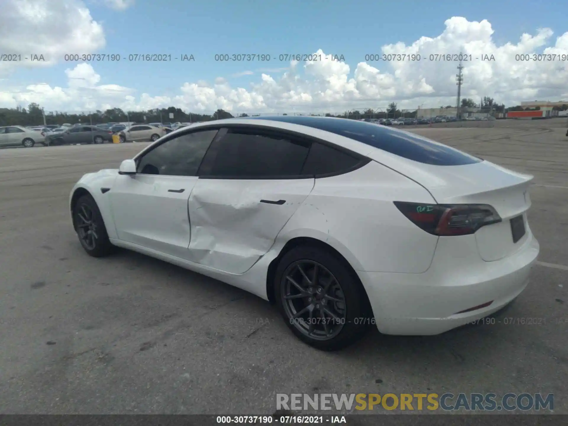 3 Photograph of a damaged car 5YJ3E1EAXMF854815 TESLA MODEL 3 2021