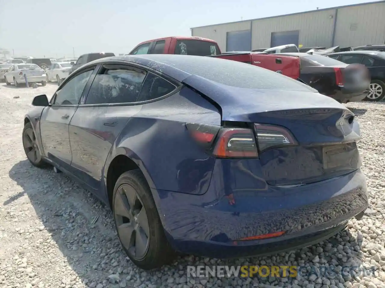 3 Photograph of a damaged car 5YJ3E1EAXMF856841 TESLA MODEL 3 2021