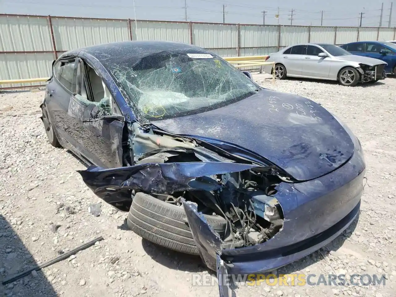 9 Photograph of a damaged car 5YJ3E1EAXMF856841 TESLA MODEL 3 2021