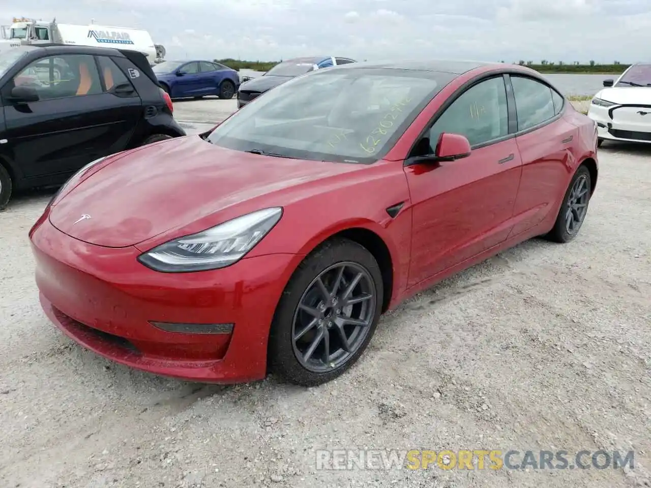 2 Фотография поврежденного автомобиля 5YJ3E1EAXMF859450 TESLA MODEL 3 2021