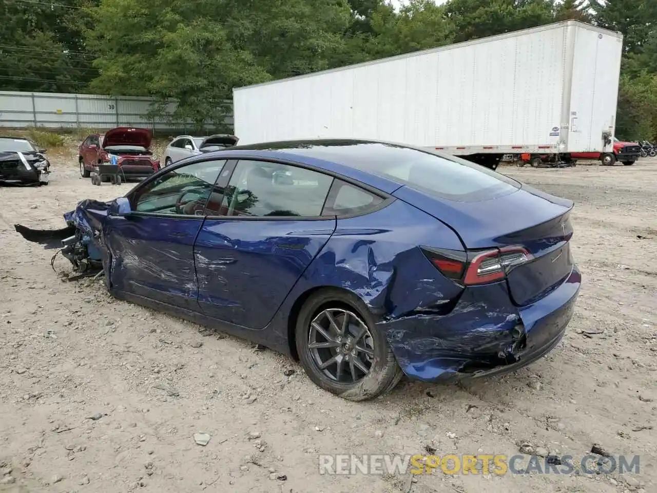 3 Photograph of a damaged car 5YJ3E1EAXMF919534 TESLA MODEL 3 2021