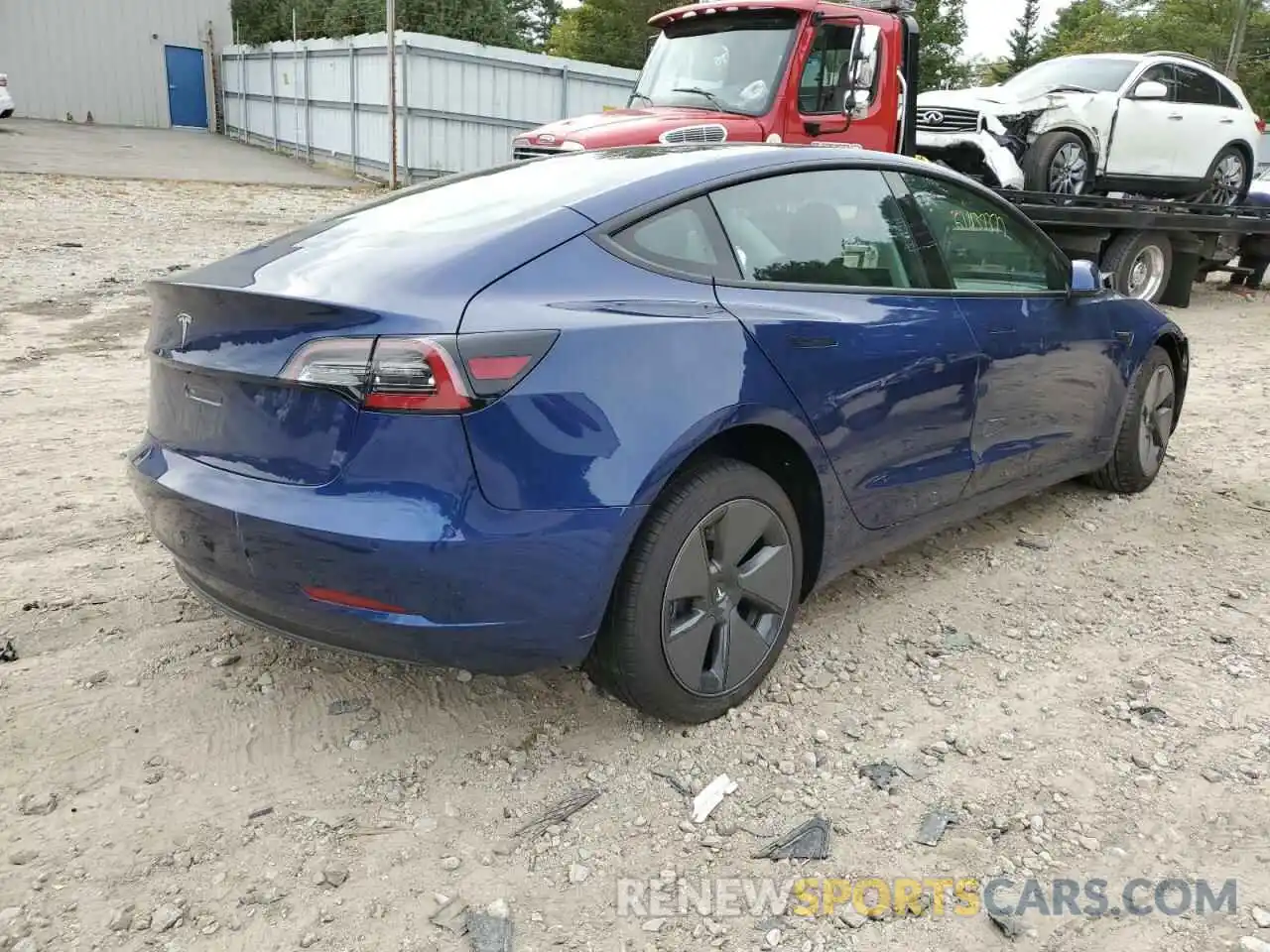 4 Photograph of a damaged car 5YJ3E1EAXMF919534 TESLA MODEL 3 2021