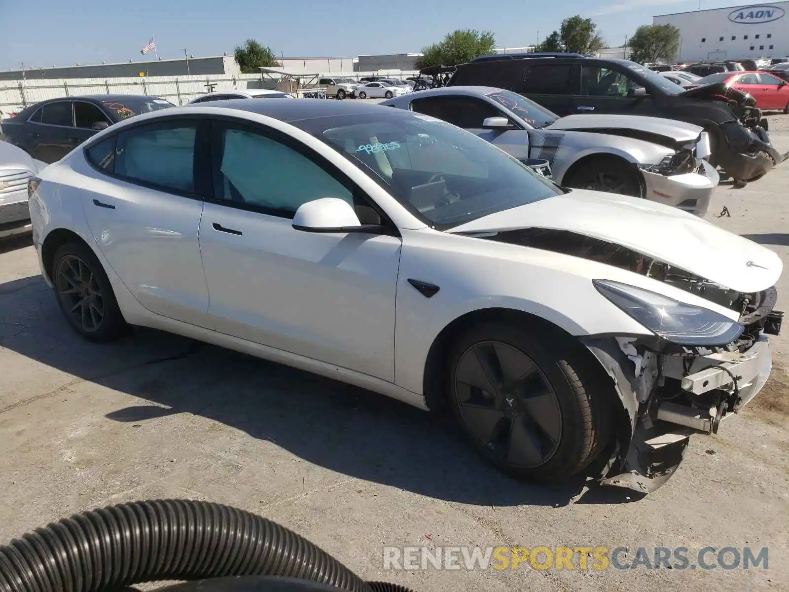 1 Photograph of a damaged car 5YJ3E1EAXMF919792 TESLA MODEL 3 2021