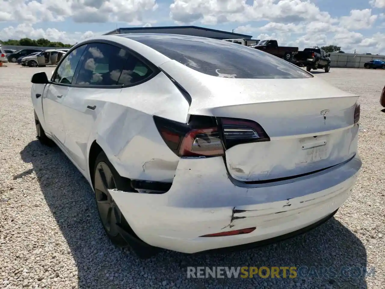 3 Photograph of a damaged car 5YJ3E1EAXMF921459 TESLA MODEL 3 2021