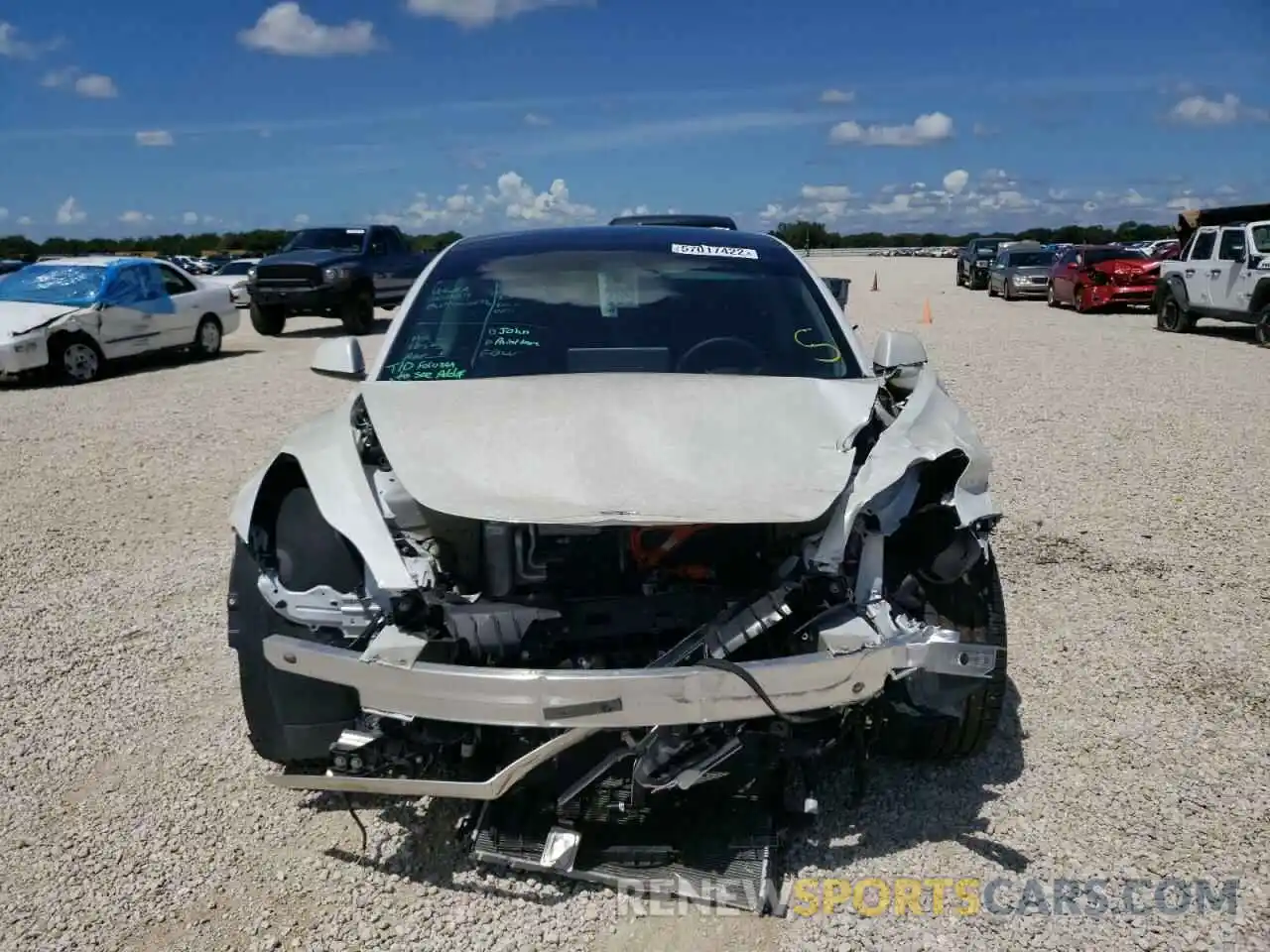 9 Photograph of a damaged car 5YJ3E1EAXMF921459 TESLA MODEL 3 2021