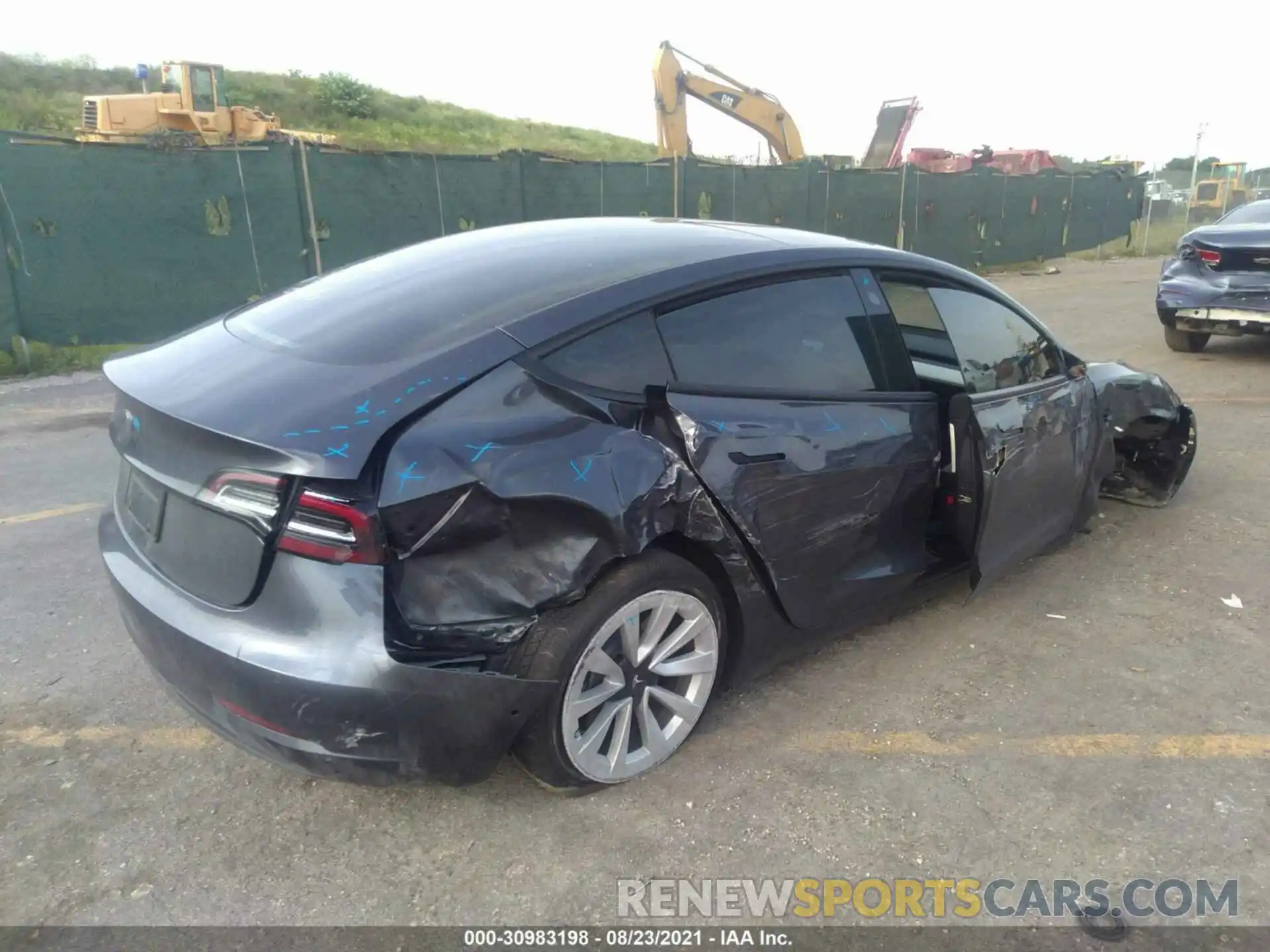 4 Photograph of a damaged car 5YJ3E1EAXMF922126 TESLA MODEL 3 2021