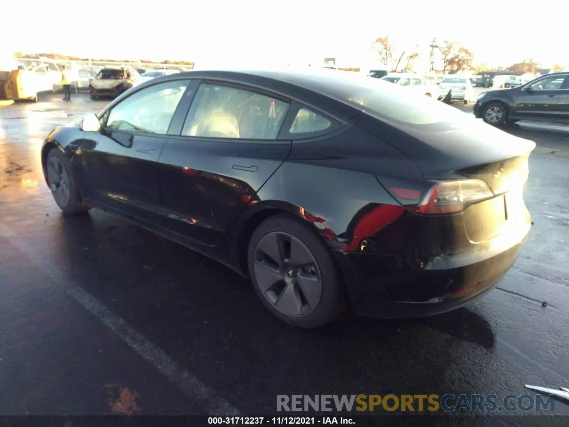 3 Photograph of a damaged car 5YJ3E1EAXMF923017 TESLA MODEL 3 2021