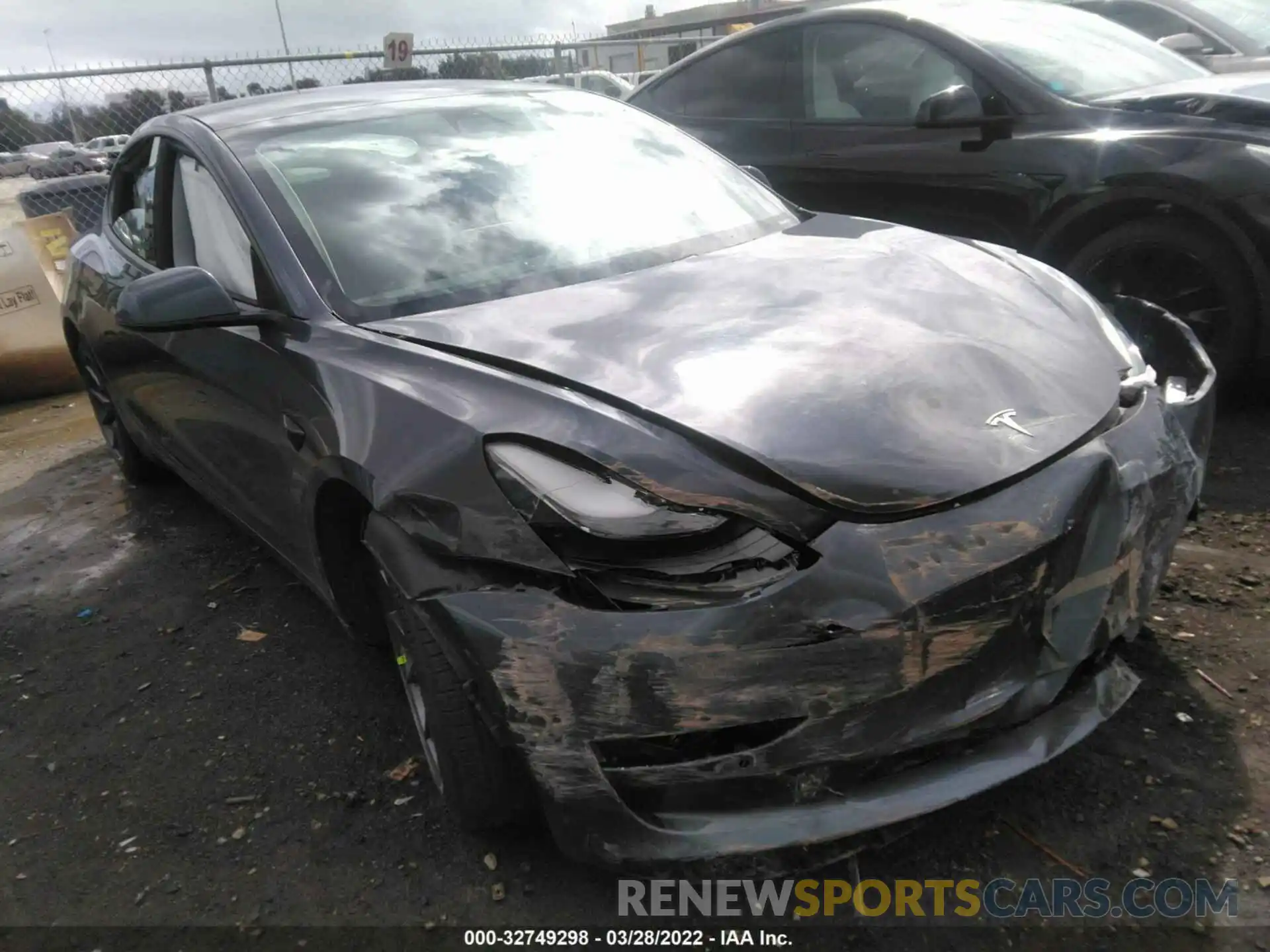 1 Photograph of a damaged car 5YJ3E1EAXMF930209 TESLA MODEL 3 2021