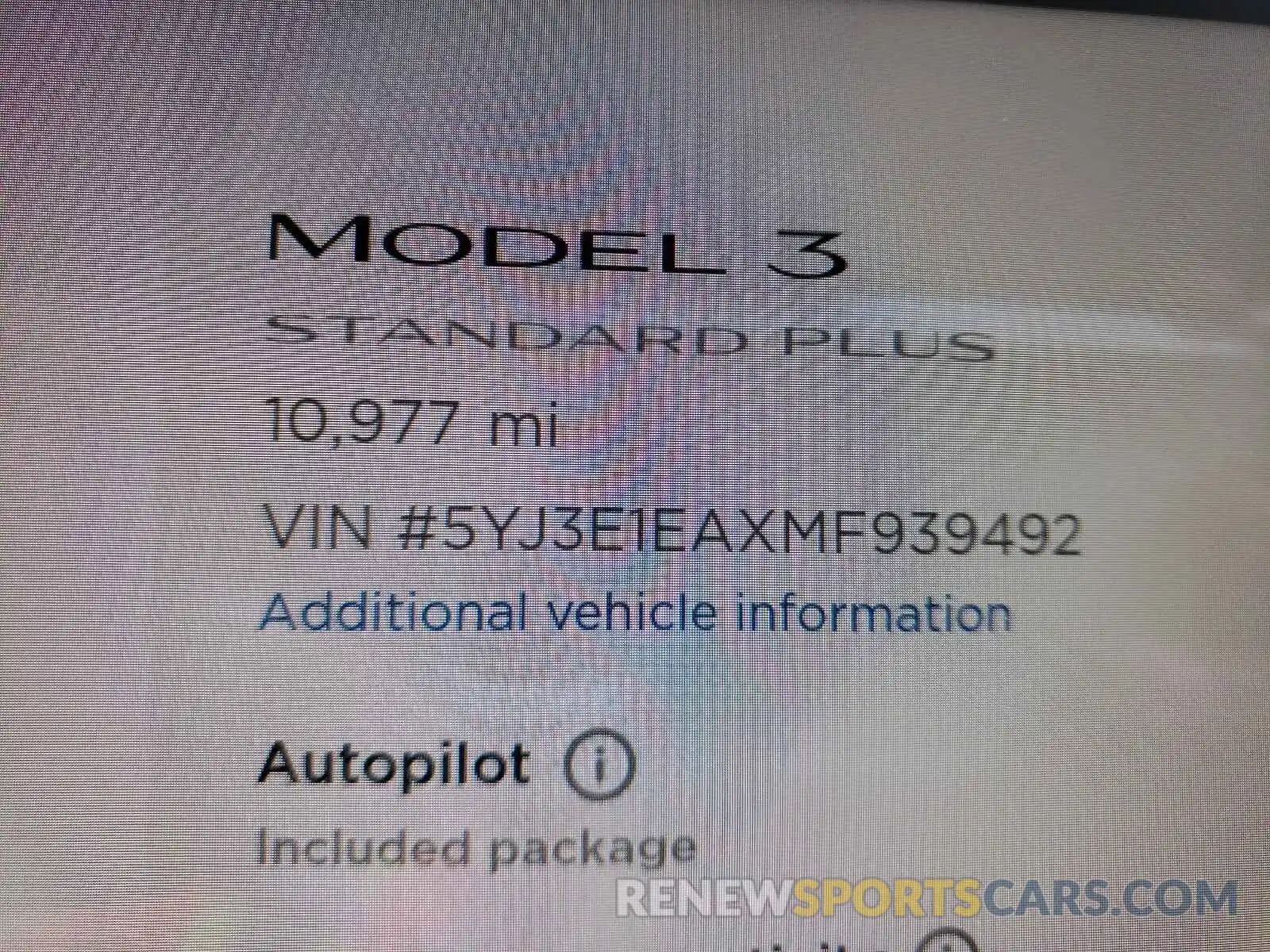 8 Фотография поврежденного автомобиля 5YJ3E1EAXMF939492 TESLA MODEL 3 2021