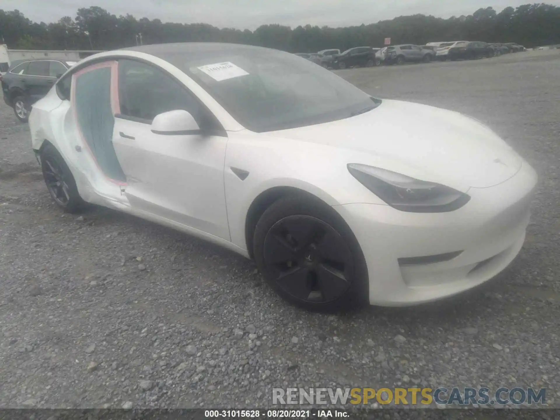 1 Photograph of a damaged car 5YJ3E1EAXMF955546 TESLA MODEL 3 2021