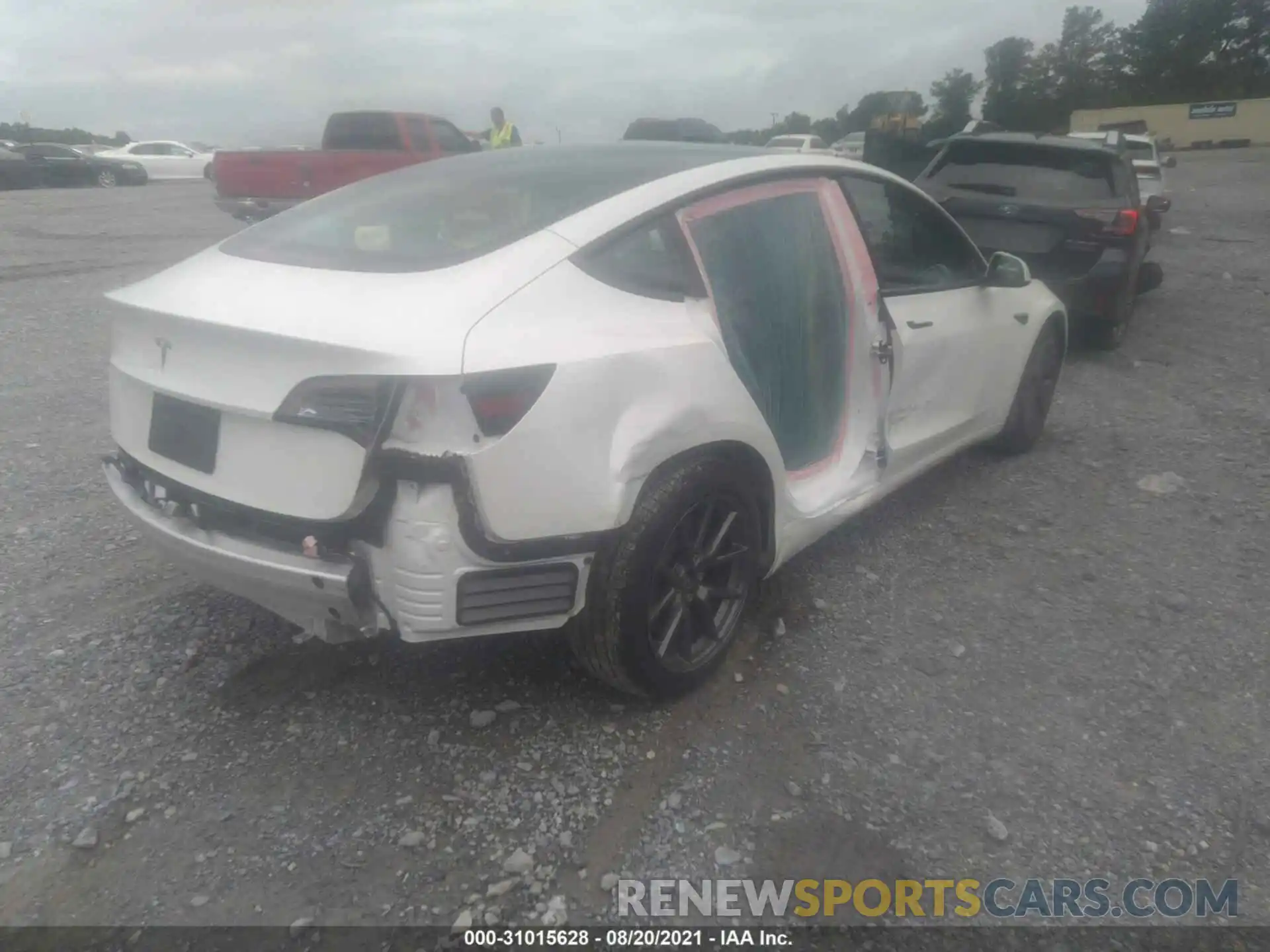 4 Photograph of a damaged car 5YJ3E1EAXMF955546 TESLA MODEL 3 2021