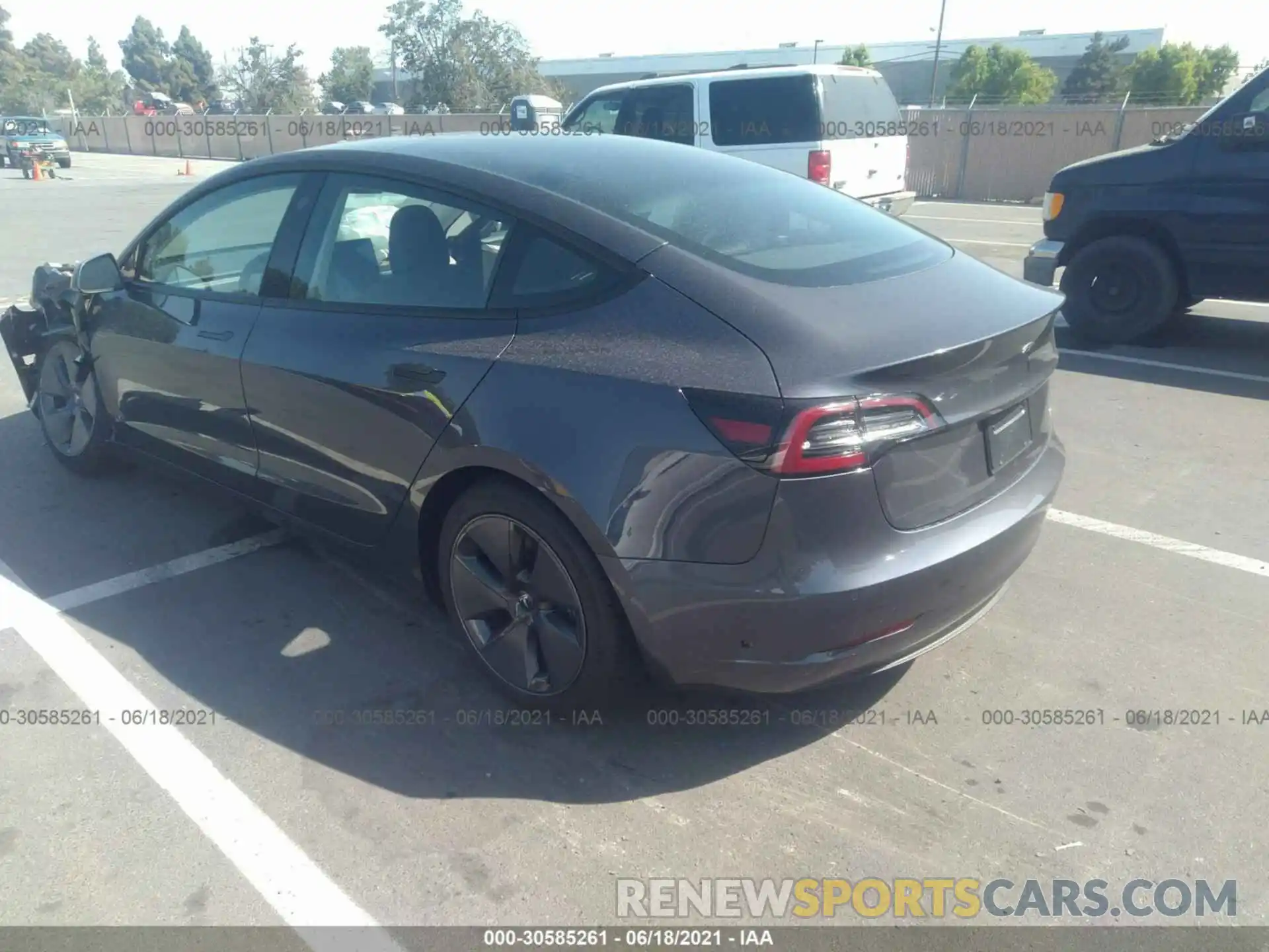 3 Photograph of a damaged car 5YJ3E1EAXMF961234 TESLA MODEL 3 2021