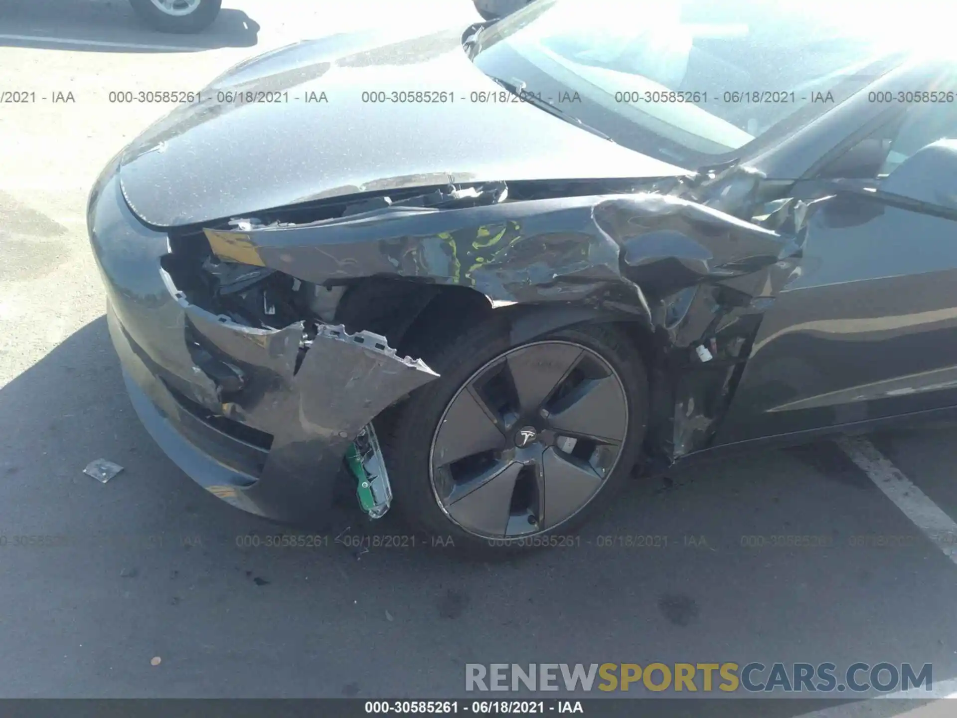 6 Photograph of a damaged car 5YJ3E1EAXMF961234 TESLA MODEL 3 2021