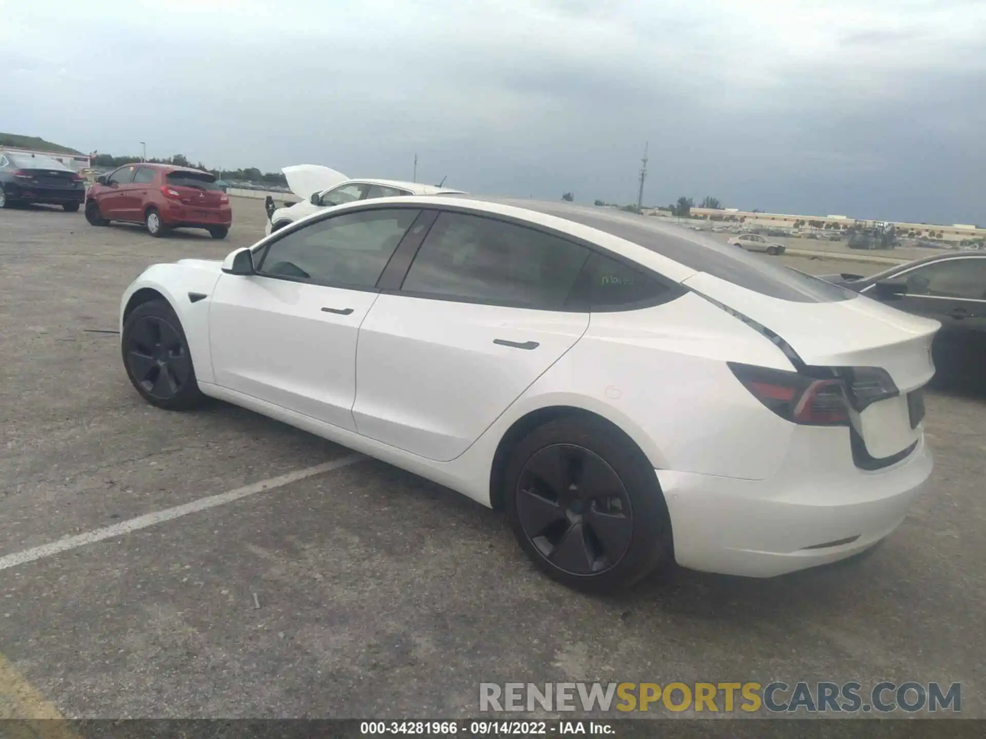 3 Photograph of a damaged car 5YJ3E1EAXMF969091 TESLA MODEL 3 2021