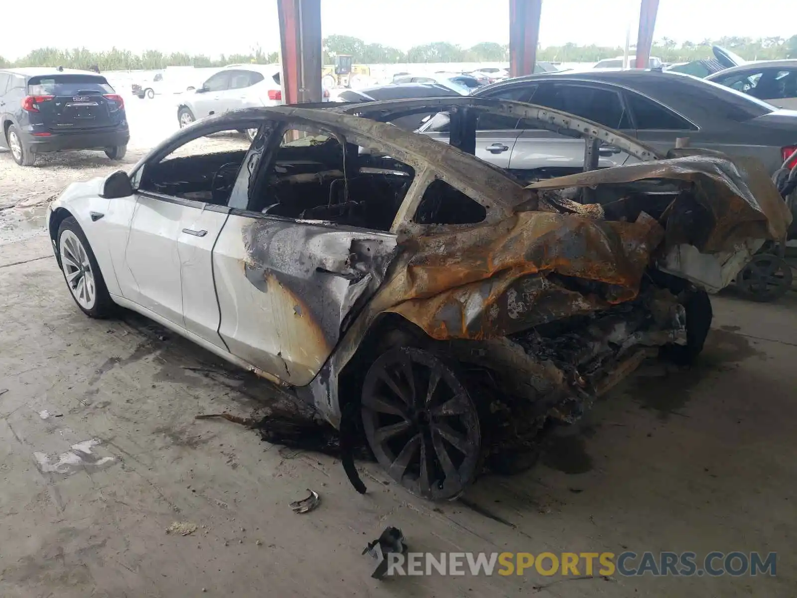 3 Photograph of a damaged car 5YJ3E1EAXMF978583 TESLA MODEL 3 2021