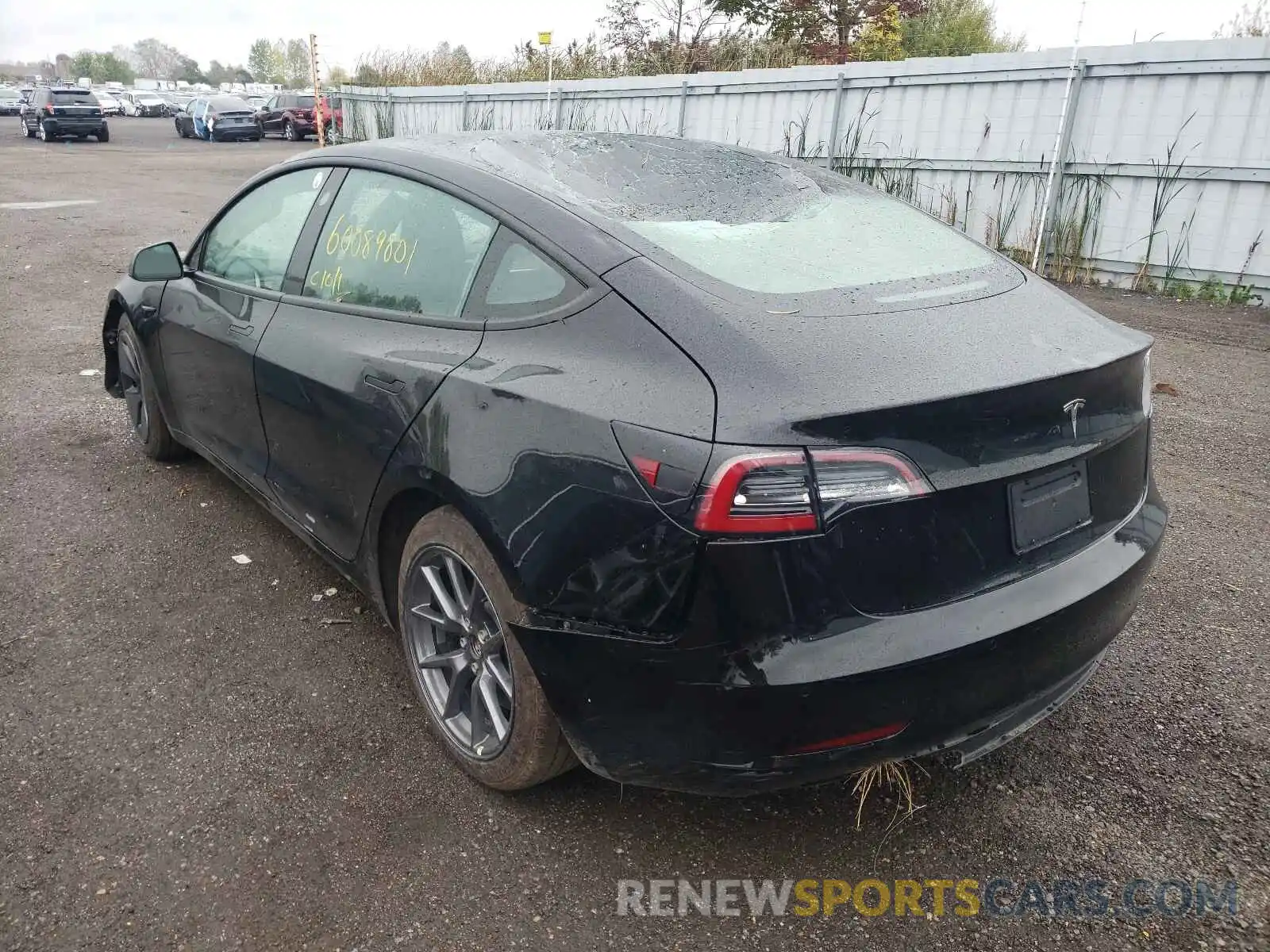 3 Фотография поврежденного автомобиля 5YJ3E1EAXMF985825 TESLA MODEL 3 2021