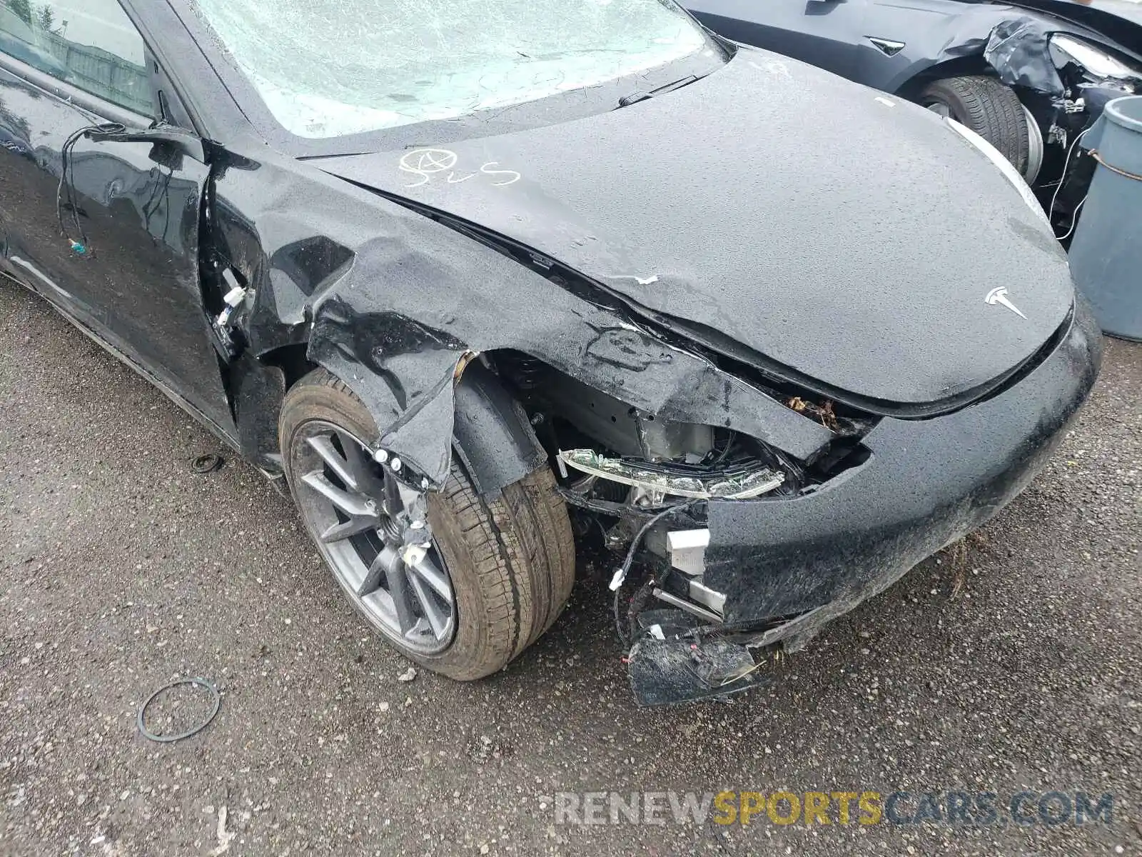 9 Photograph of a damaged car 5YJ3E1EAXMF985825 TESLA MODEL 3 2021