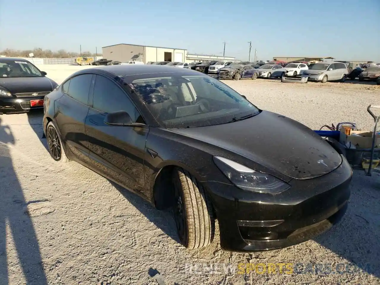 1 Photograph of a damaged car 5YJ3E1EAXMF986800 TESLA MODEL 3 2021