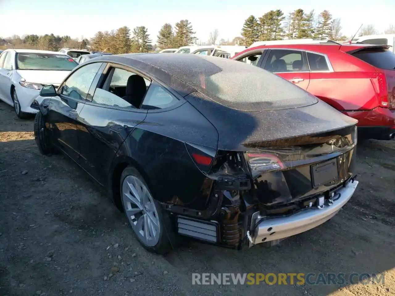 3 Photograph of a damaged car 5YJ3E1EAXMF990684 TESLA MODEL 3 2021