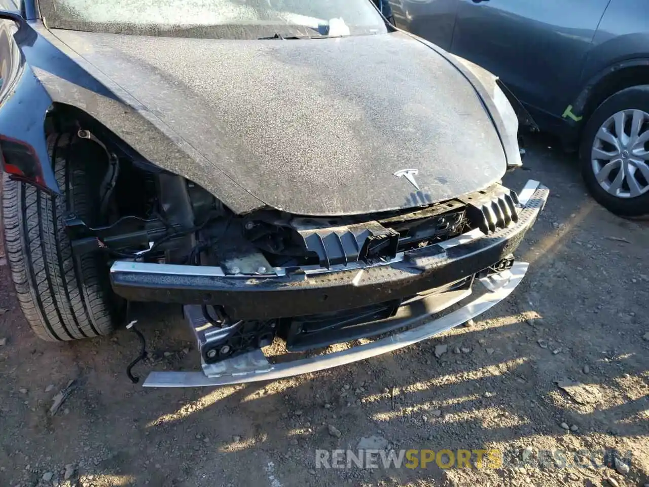 9 Photograph of a damaged car 5YJ3E1EAXMF990684 TESLA MODEL 3 2021