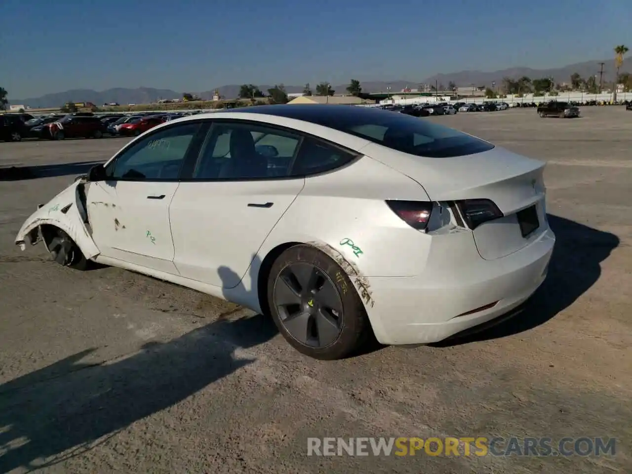 3 Photograph of a damaged car 5YJ3E1EAXMF992547 TESLA MODEL 3 2021