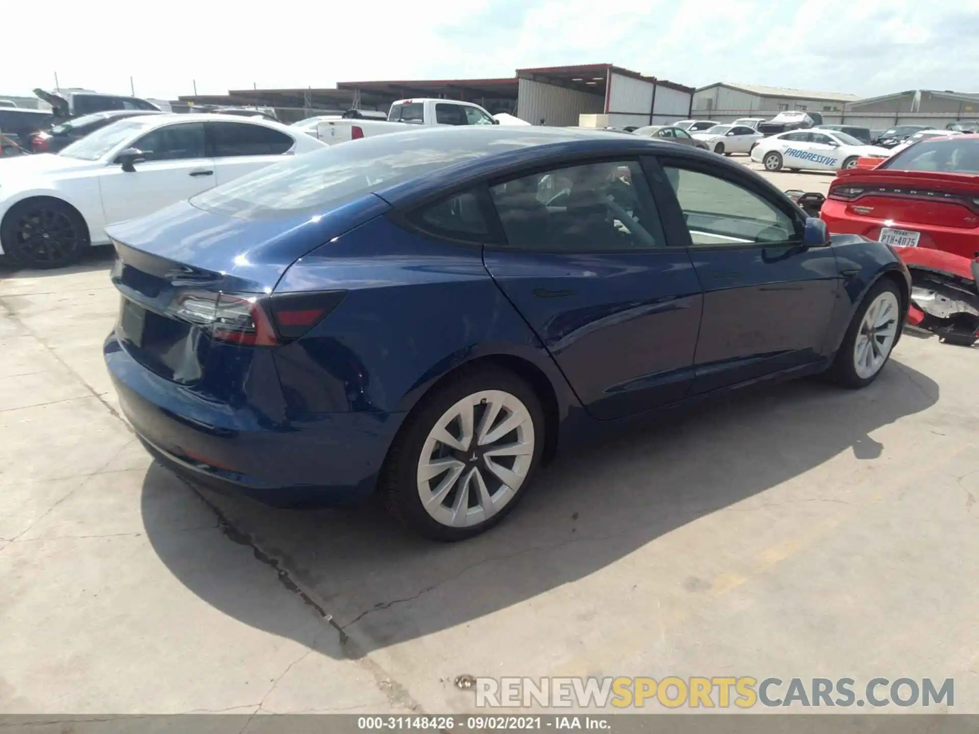 4 Photograph of a damaged car 5YJ3E1EAXMF998364 TESLA MODEL 3 2021