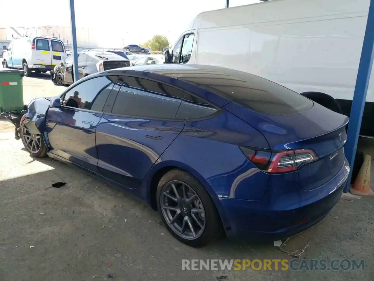 3 Photograph of a damaged car 5YJ3E1EB0MF003664 TESLA MODEL 3 2021